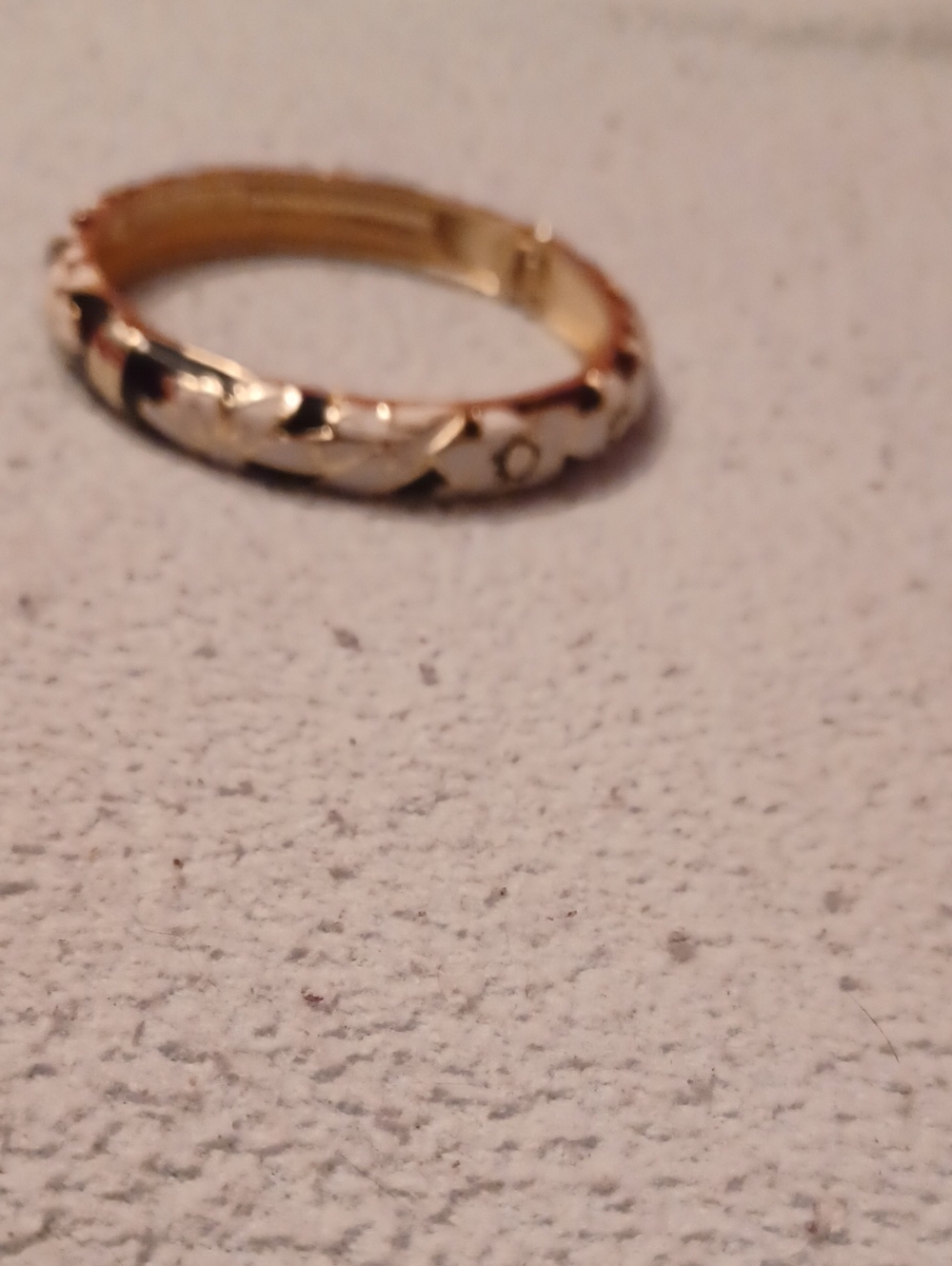 Gold-Tone Braided Hinged Bangle Bracelet for Women